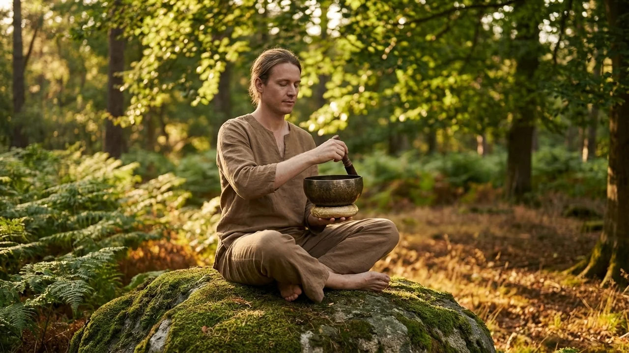 Hand-Hammered Tibetan Singing Bowl — Antique Finish 432 Hz Tuned - 6