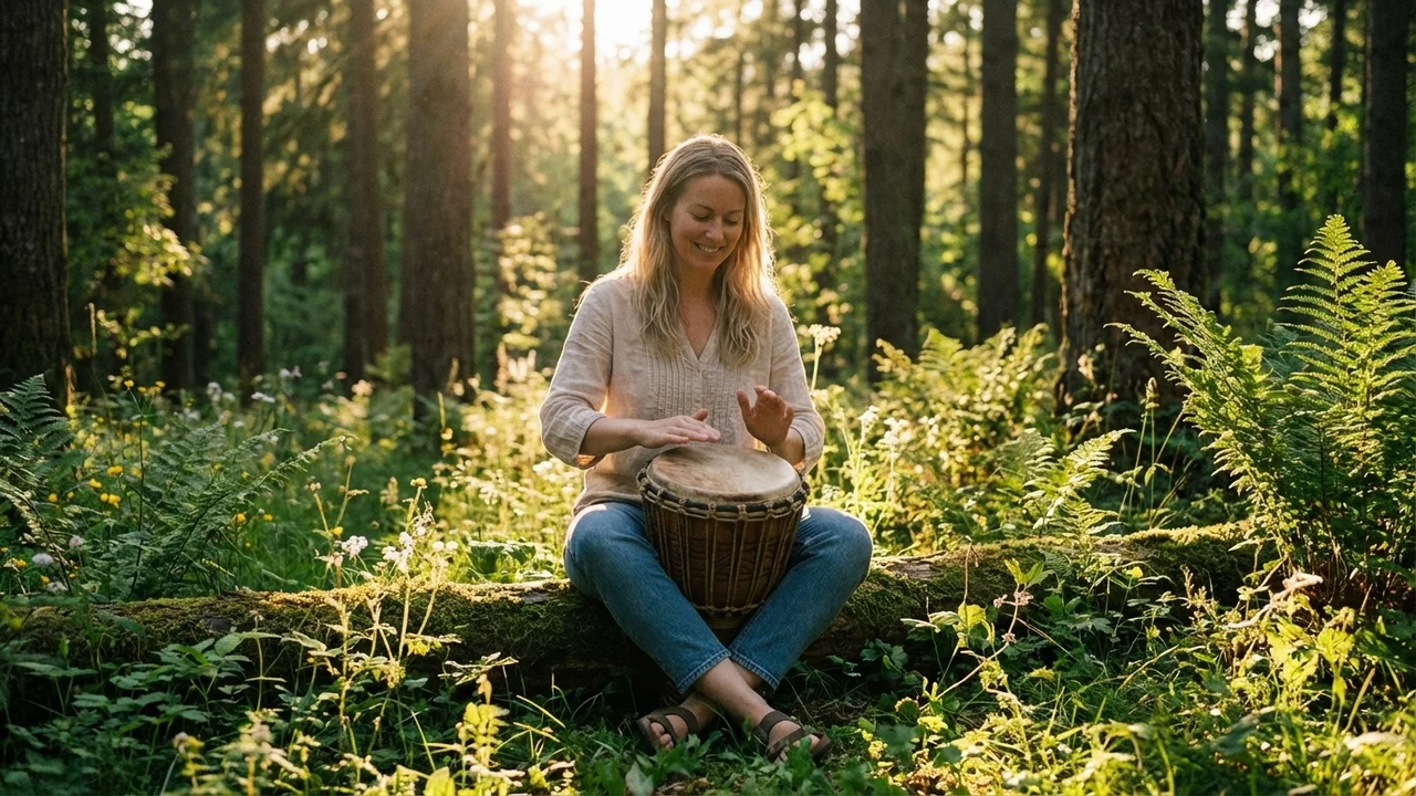 Mini Rope-Tuned Djembe — 8-Inch Beginner Hand Drum - 6