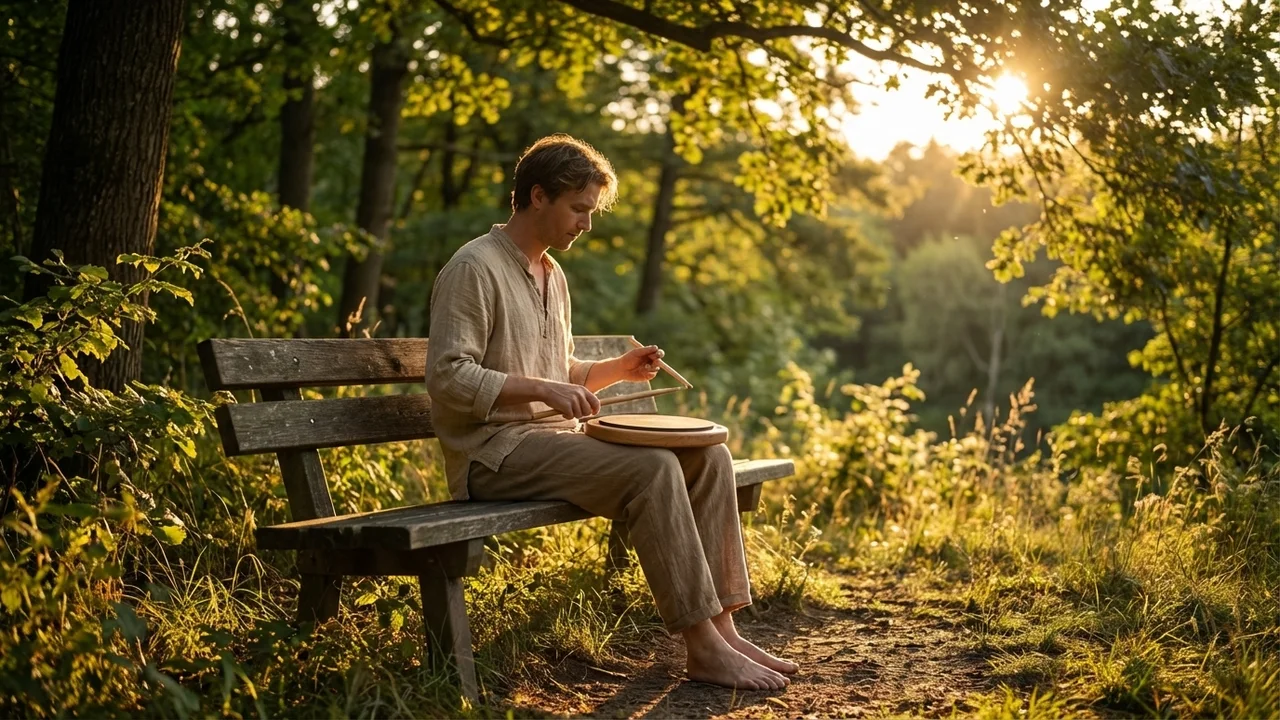 Rubber Practice Pad — 8-Inch Silent Training Surface - 6