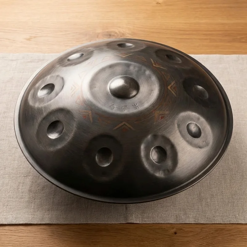 Handpan ze Stali Azotowanej — D Kurd 9+1 Tonów Profesjonalny - 2
