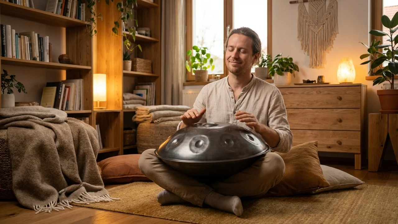 Handpan ze Stali Azotowanej — D Kurd 9+1 Tonów Profesjonalny - 5