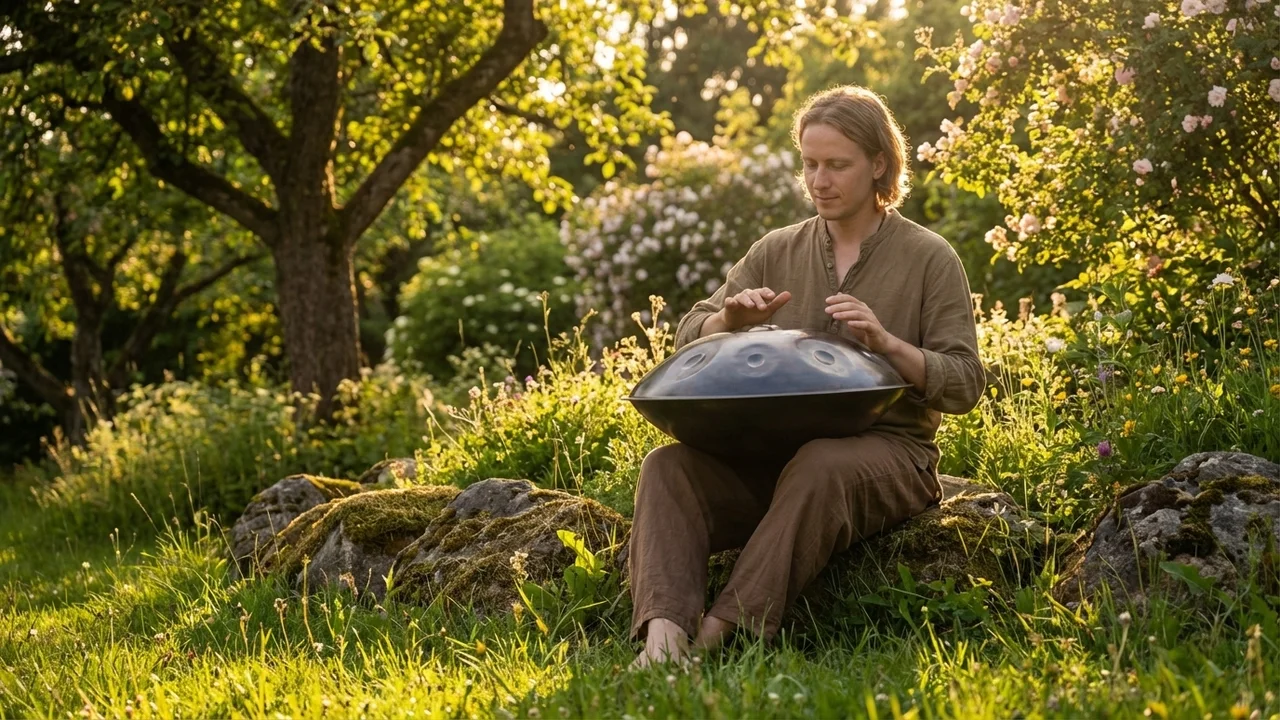 Handpan ze Stali Azotowanej — D Kurd 9+1 Tonów Profesjonalny - 6