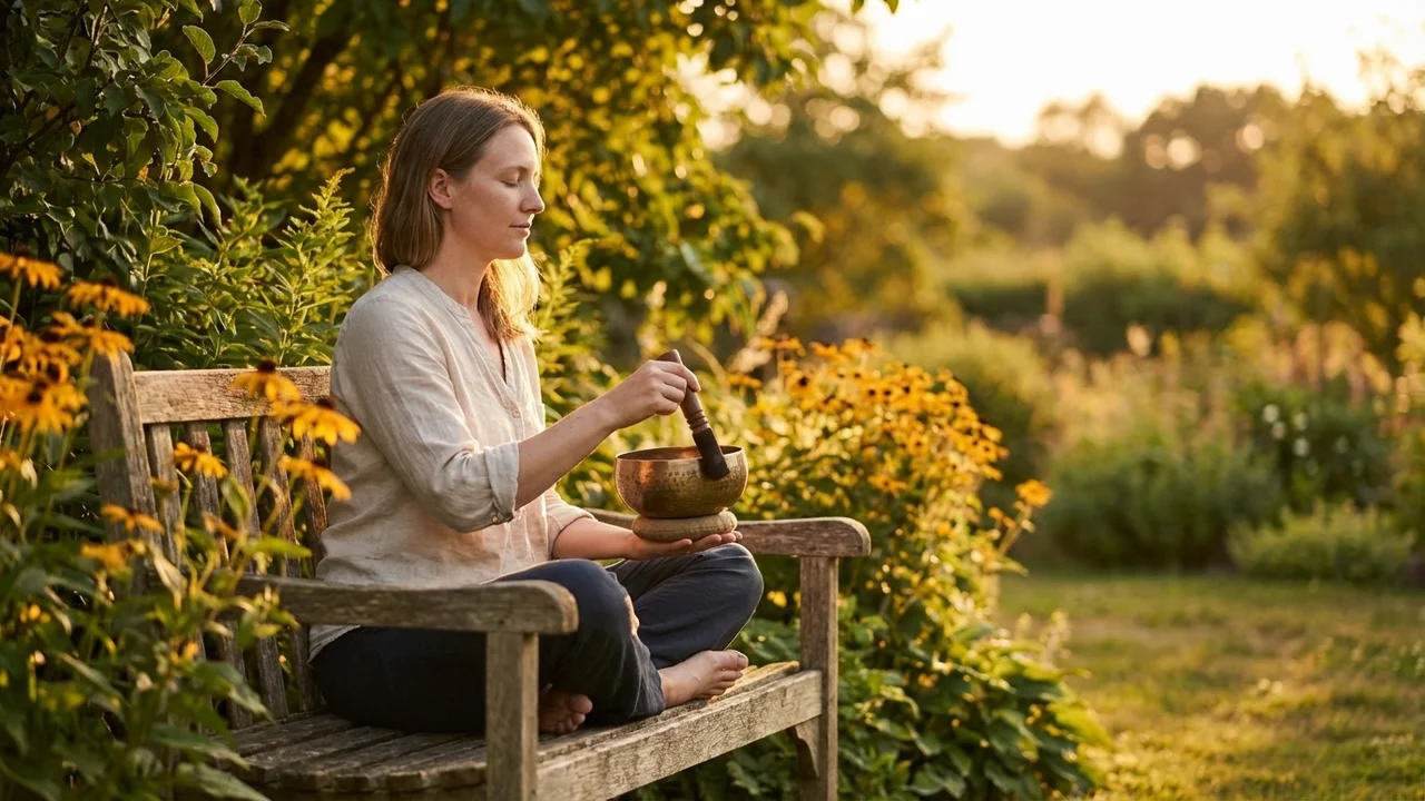 Hand-Hammered Tibetan Singing Bowl — Medium 5.5 Inch Healing Tone - 6
