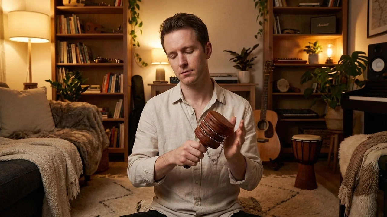 Cabasa Dwurzędowa — Palisandrowa Afro-Latynoska Podwójny Ton - 5