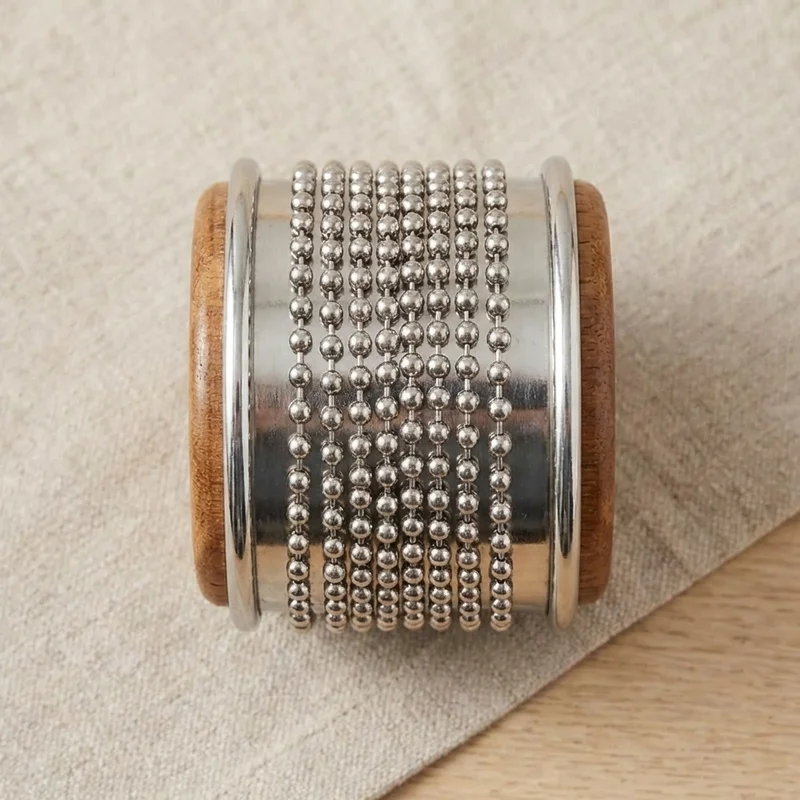 Cabasa ze Stalowymi Koralikami — Średnia Chromowana Profesjonalna - 2