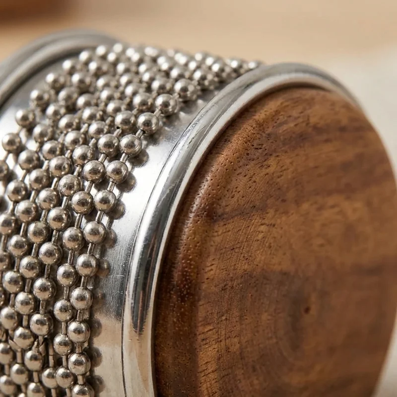 Cabasa ze Stalowymi Koralikami — Średnia Chromowana Profesjonalna - 3