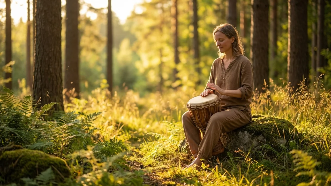 Mini Djembe ze Strojeniem Linowym — 8-Calowy Bęben dla Dzieci - 6