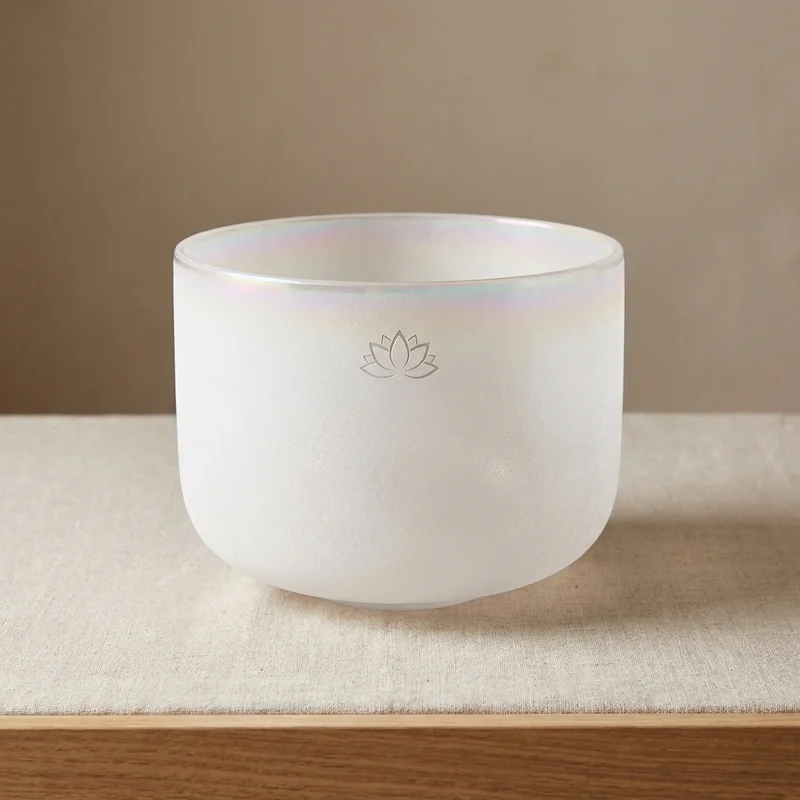 Kolorowe Kryształowe Misy Czakralne — Zestaw 7 Sztuk Tęczowe Spektrum - 1