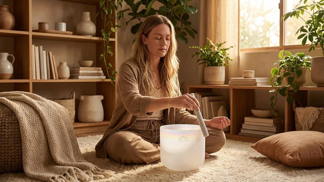 Colour-Infused Crystal Chakra Set — 7 Bowls Rainbow Spectrum - 5