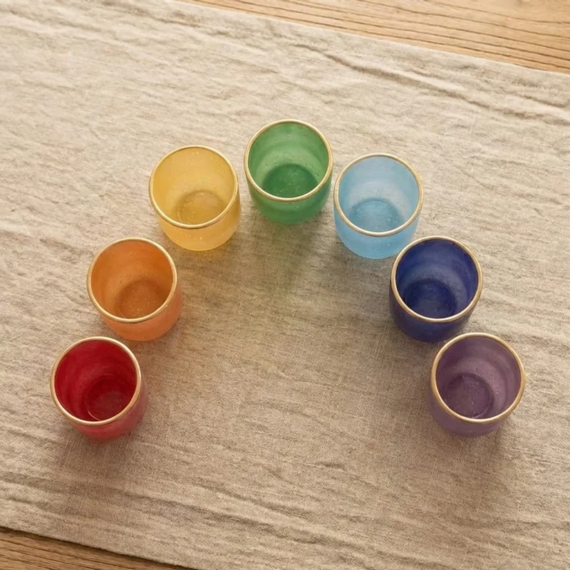 Mini Crystal Chakra Travel Set — 7 Bowls Portable Collection - 2