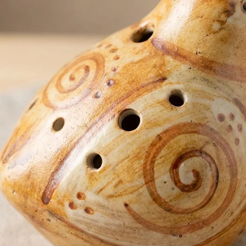 Animal-Shaped Ceramic Ocarina — Alto C 6-Hole - 3