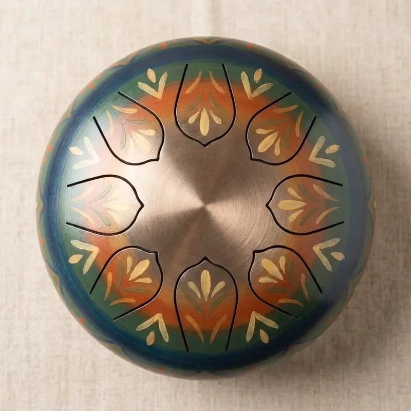 Colourful Steel Tongue Drum — 6-Note Pentatonic Kids Set - 2