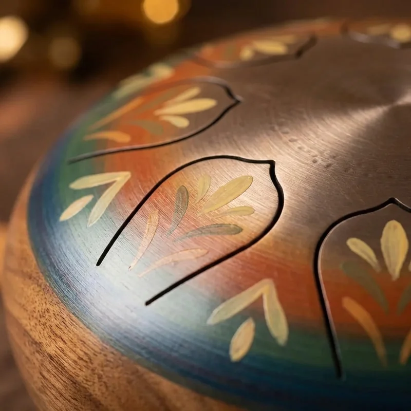 Colourful Steel Tongue Drum — 6-Note Pentatonic Kids Set - 3