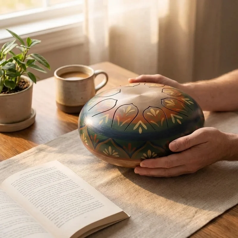 Colourful Steel Tongue Drum — 6-Note Pentatonic Kids Set - 4