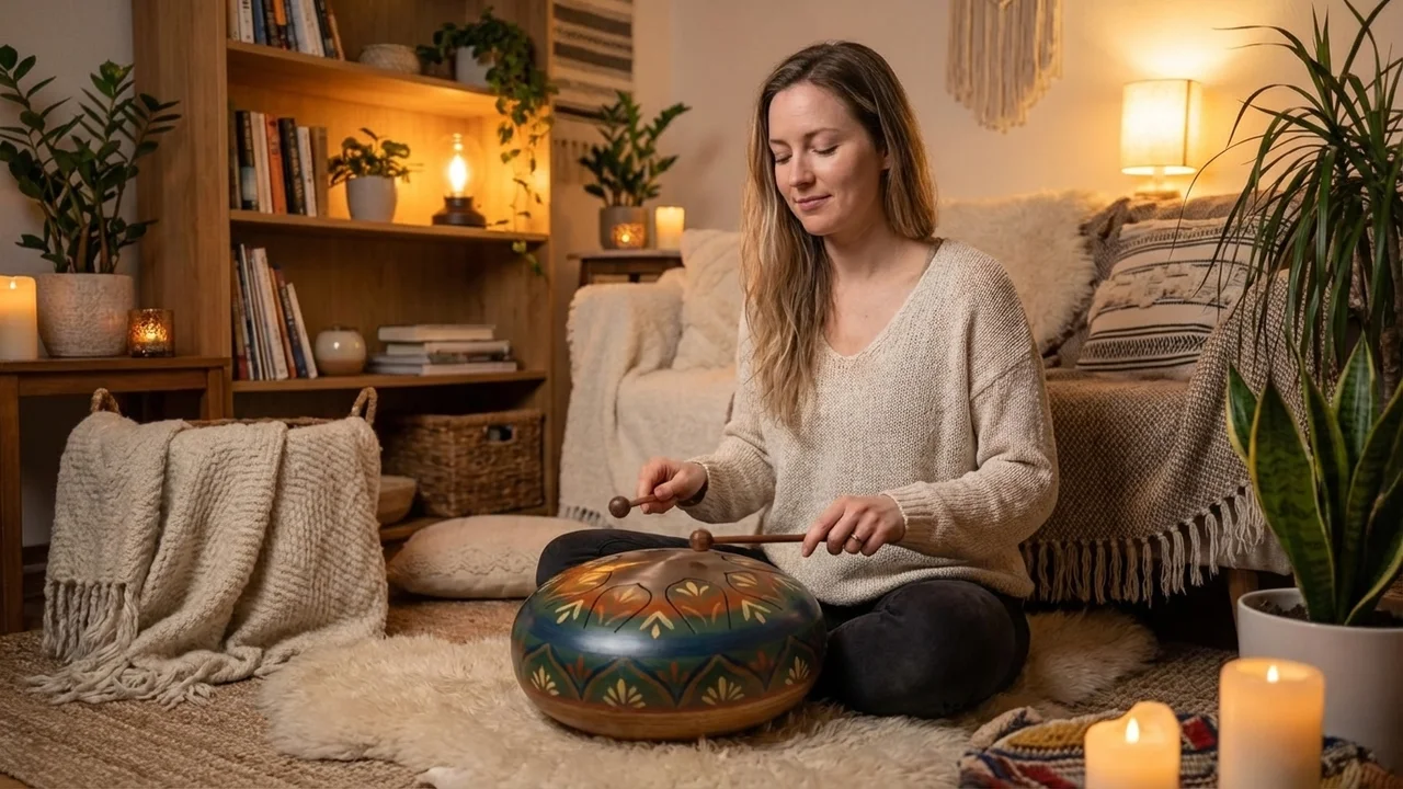 Colourful Steel Tongue Drum — 6-Note Pentatonic Kids Set - 5