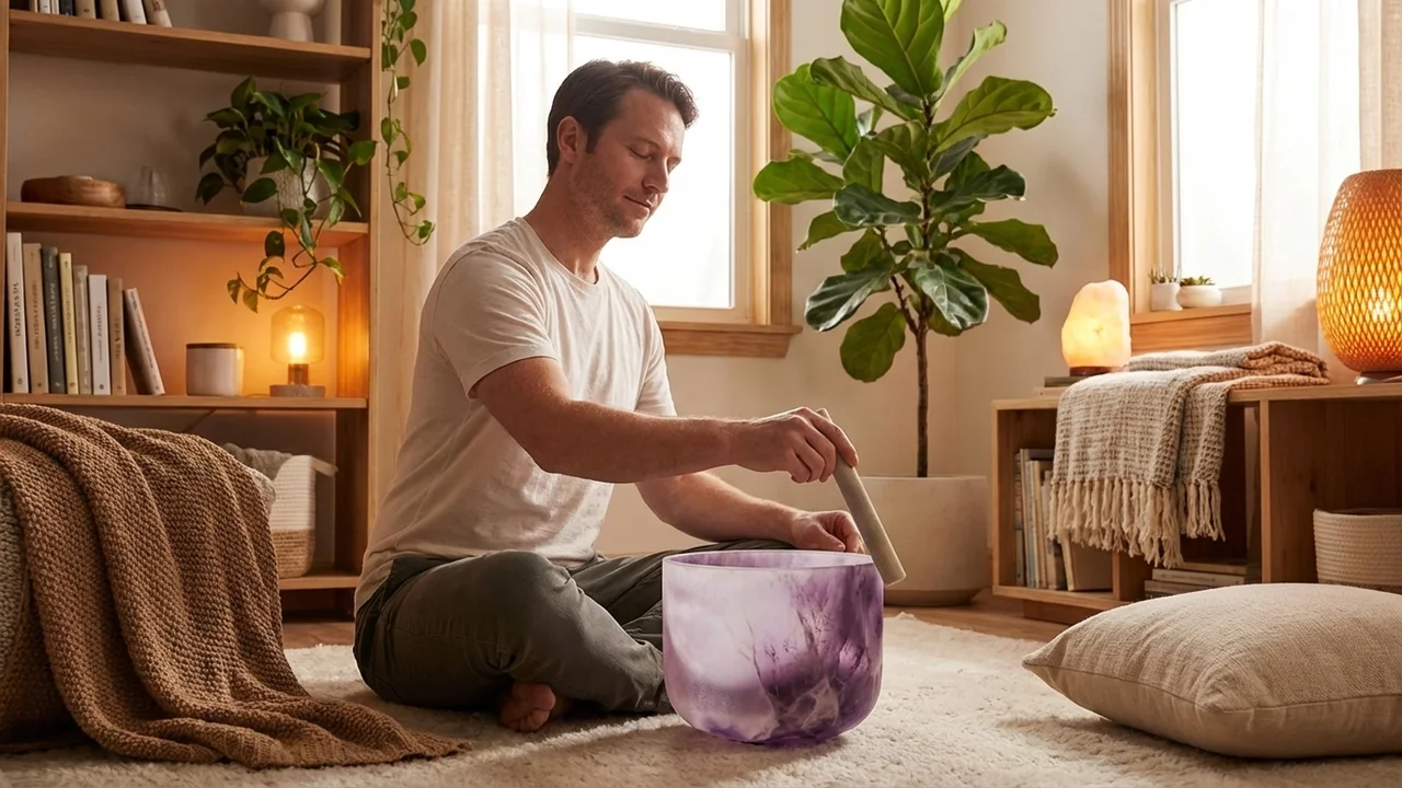 Misa Kryształowa z Ametystem — Nuta B Przebudzenie Chakry Korony - 5