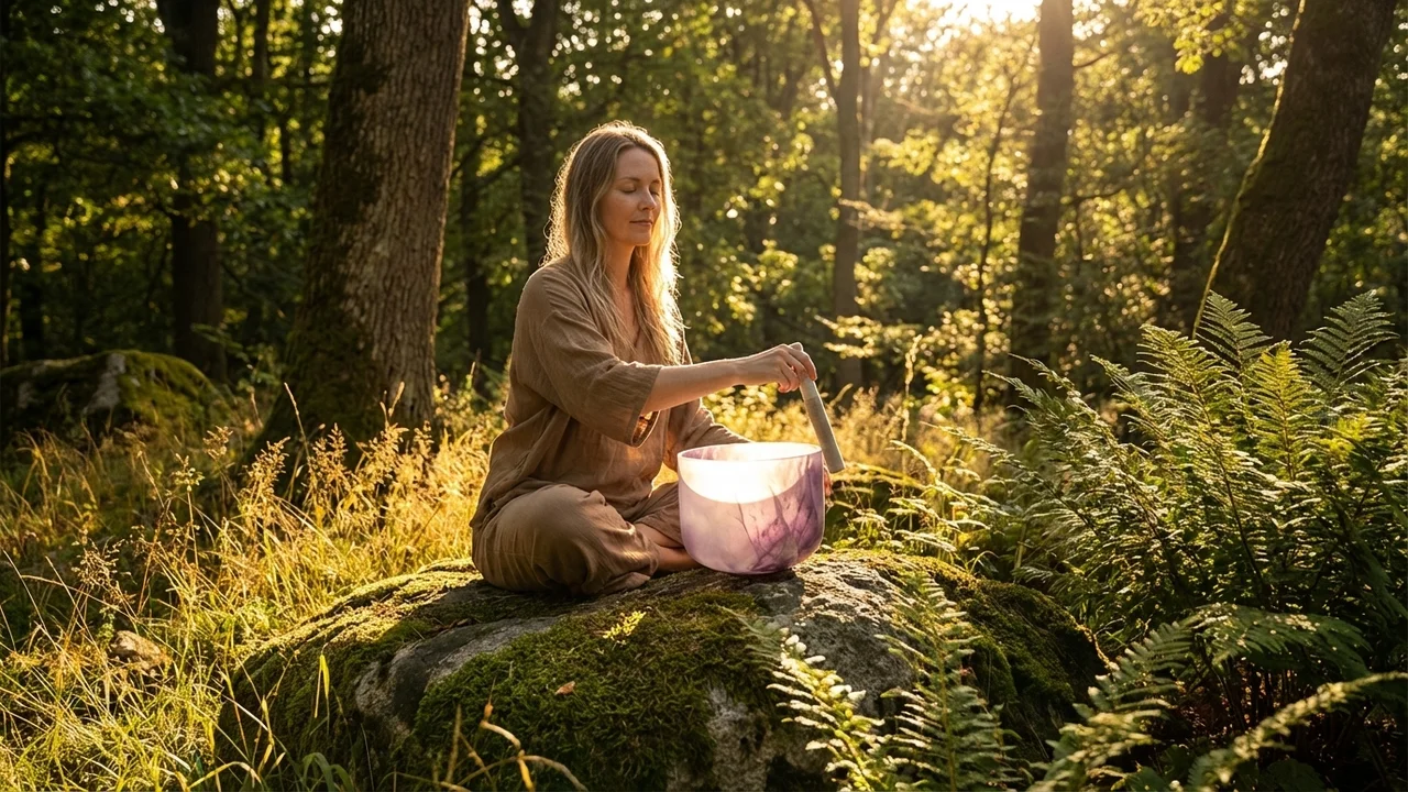 Misa Kryształowa z Ametystem — Nuta B Przebudzenie Chakry Korony - 6