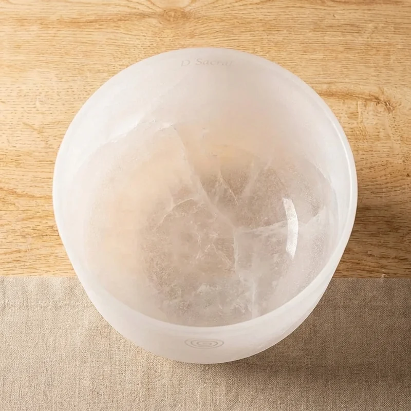 Misa Kryształowa z Czystego Kwarcu — Nuta D Harmonia Chakry Sakralnej - 2