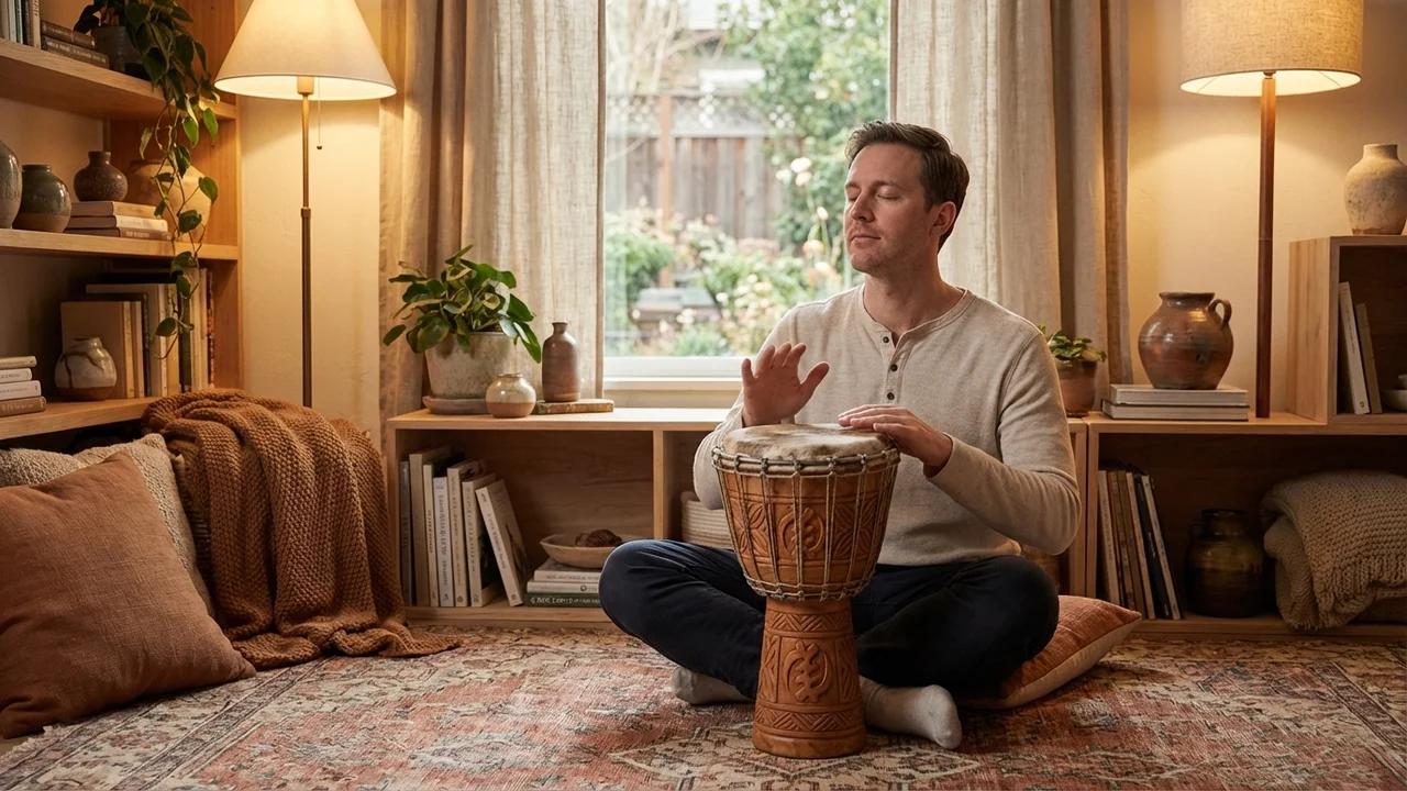 Ghanaian Cedar Djembe — 10