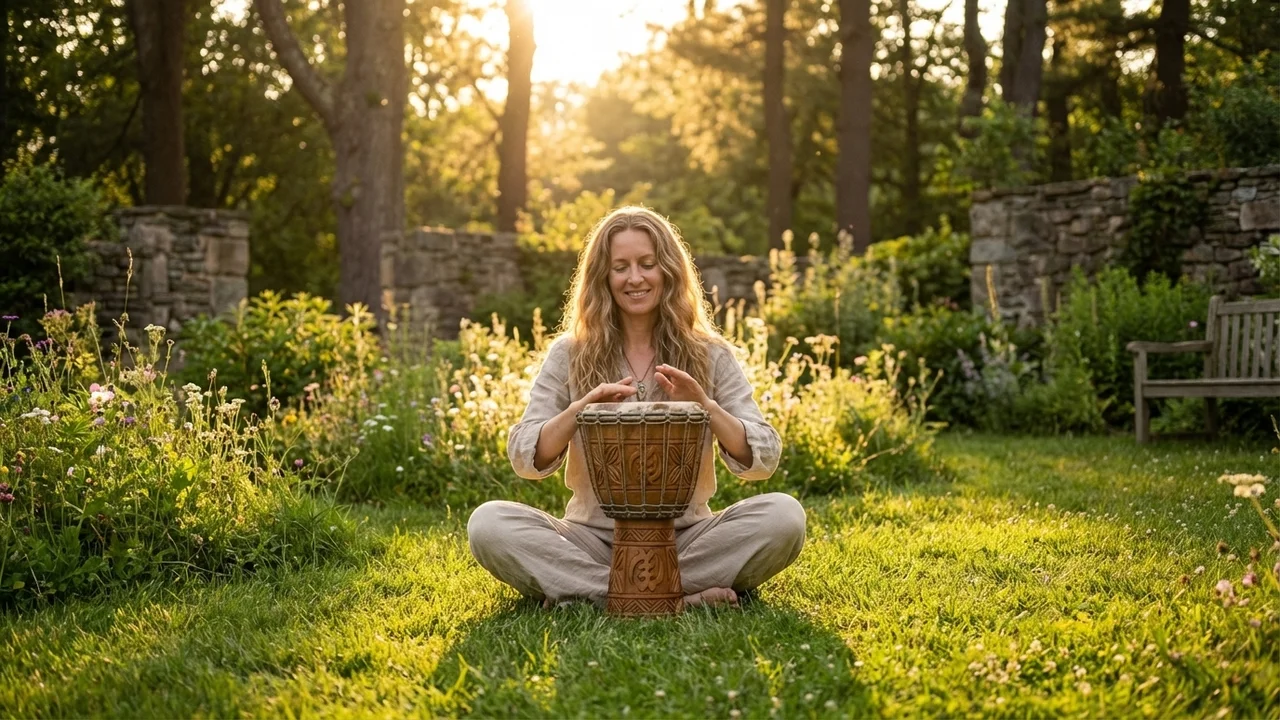 Ghanaian Cedar Djembe — 10