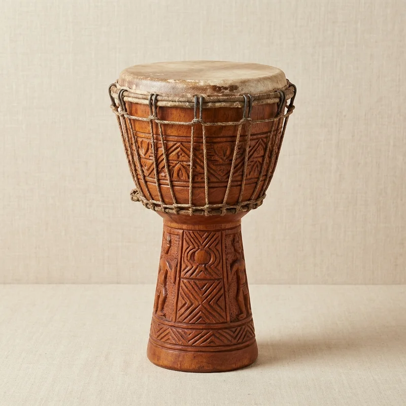 Djembe z Drewna Iroko — 12