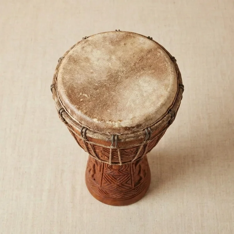 Iroko Wood Djembe — 12