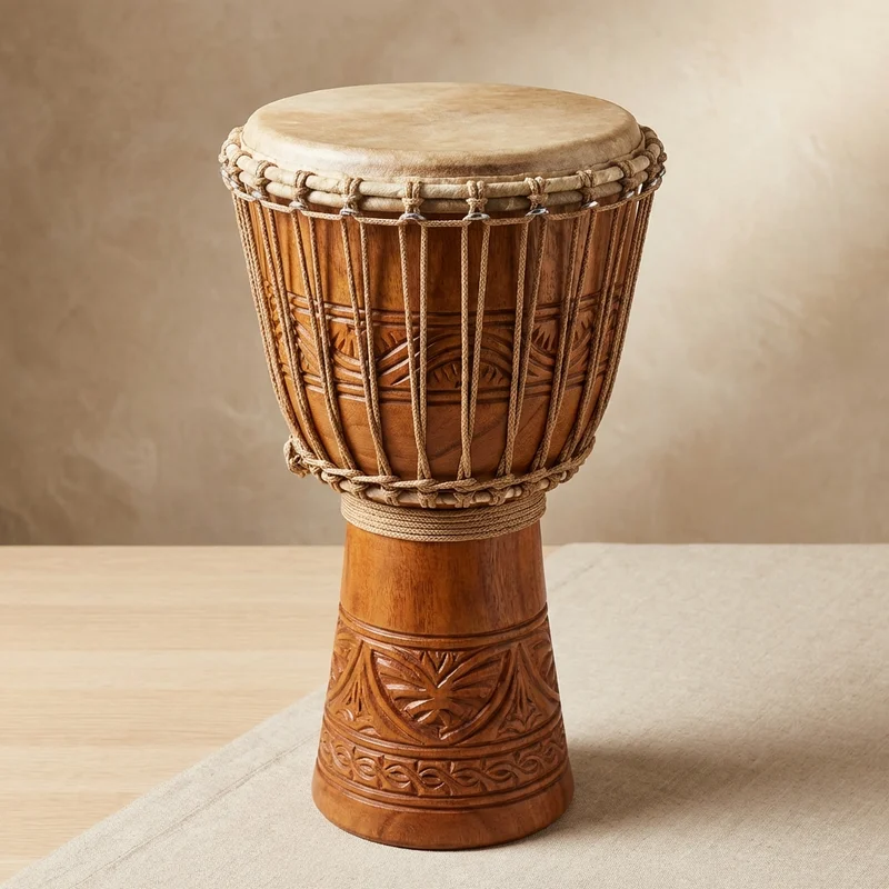 Profesjonalny Djembe z Drewna Lenke — 14