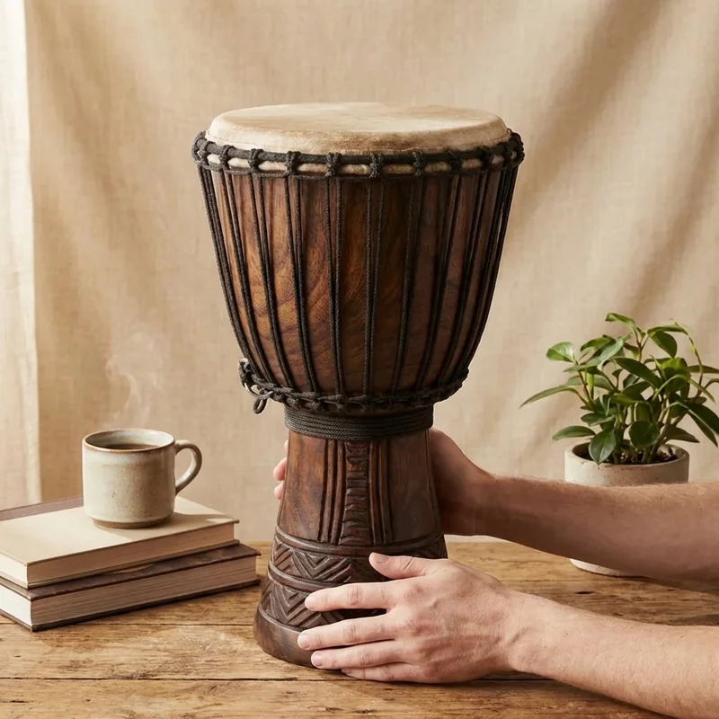 Malijskie djembe strojone liną — 13