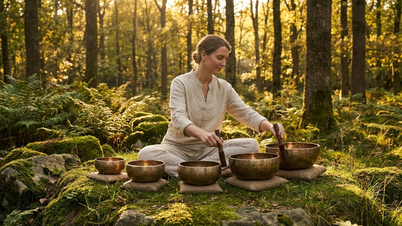 Sound Healing Educator Bowl Set — 5 Tibetan Singing Bowls with Curriculum - 6