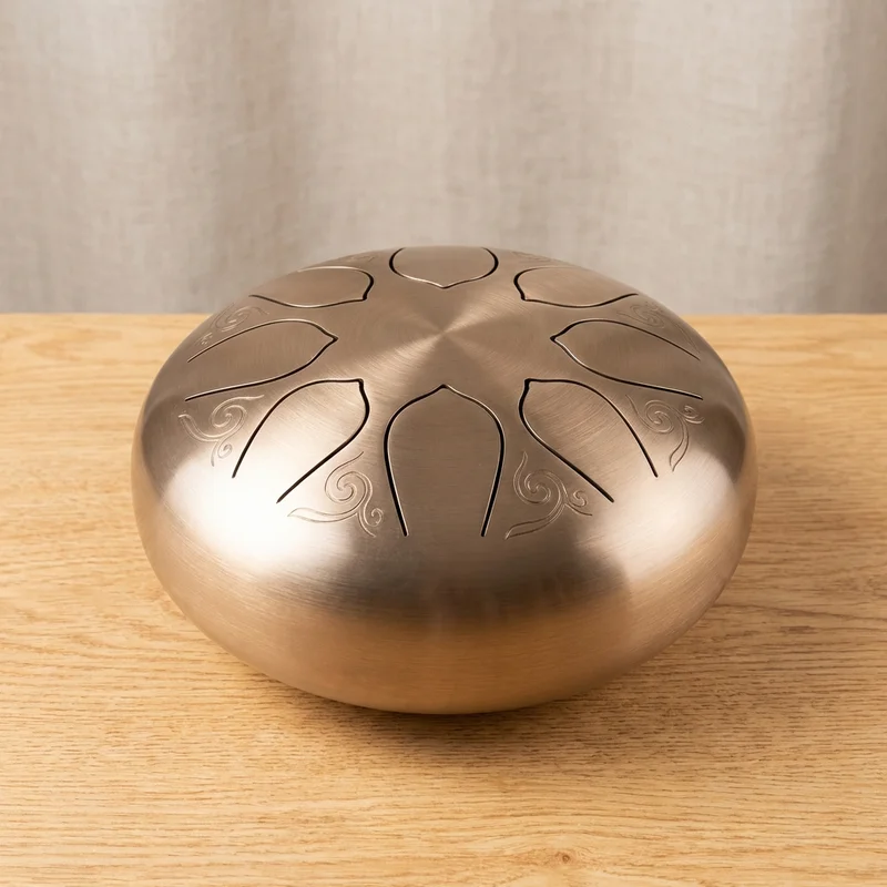 Zestaw Startowy Tongue Drum — 8-Tonowy Bęben Stalowy z Torbą i Śpiewnikiem - 1