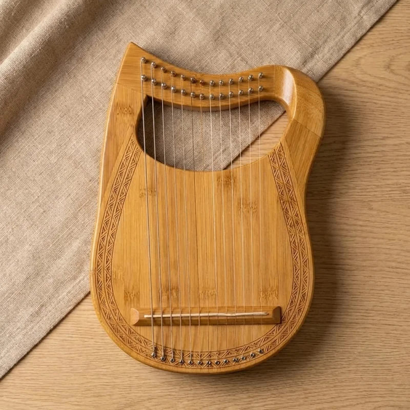 Bamboo Harpika — 12-String Compact Travel Size - 2
