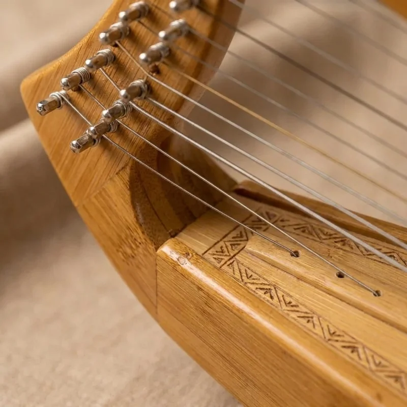 Bamboo Harpika — 12-String Compact Travel Size - 3