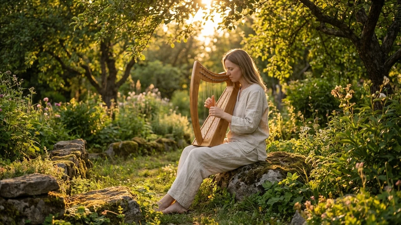 Bamboo Harpika — 12-String Compact Travel Size - 6