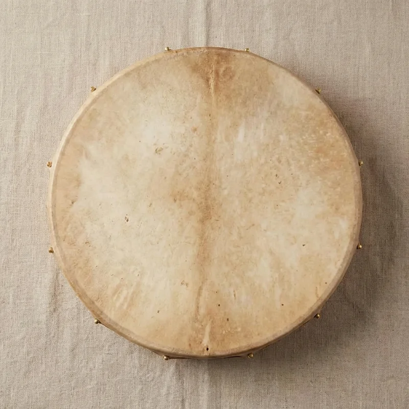 Goatskin Frame Drum — 18-Inch Warm Resonance - 2