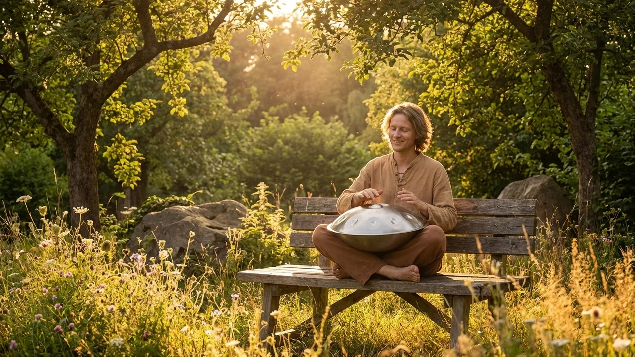 Handpan Akebono — 9 nut, stal nierdzewna, skala japońska - 6