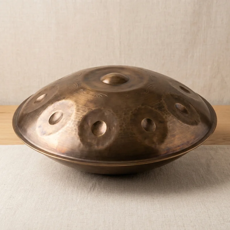 Handpan Celtic Minor — 10 nut, stal Ember, edycja Heritage - 1