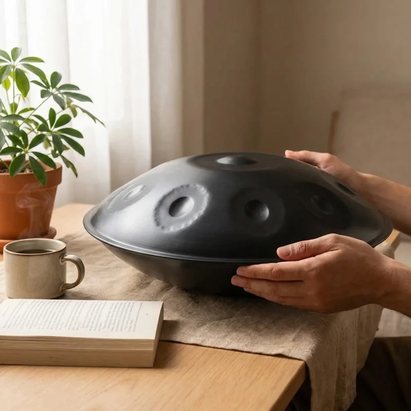 Podróżny Handpan Pygmy — 8 Tonów Kompaktowy 45cm Azotowany - 4