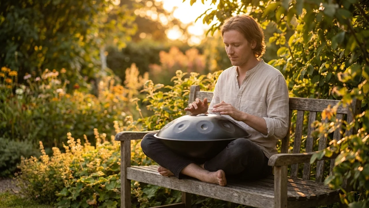 Podróżny Handpan Pygmy — 8 Tonów Kompaktowy 45cm Azotowany - 6