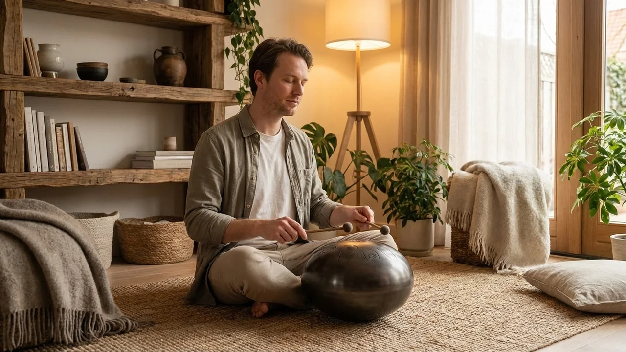 Steel Meditation Drum — A Minor Lotus Bloom - 5