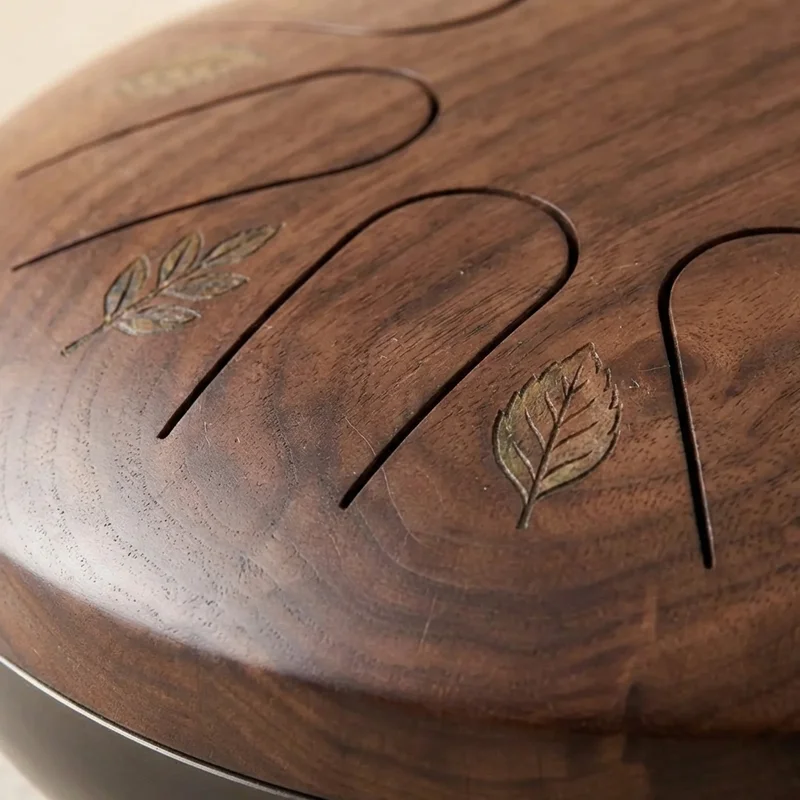 Walnut Meditation Drum — D Minor Forest Spirit - 3