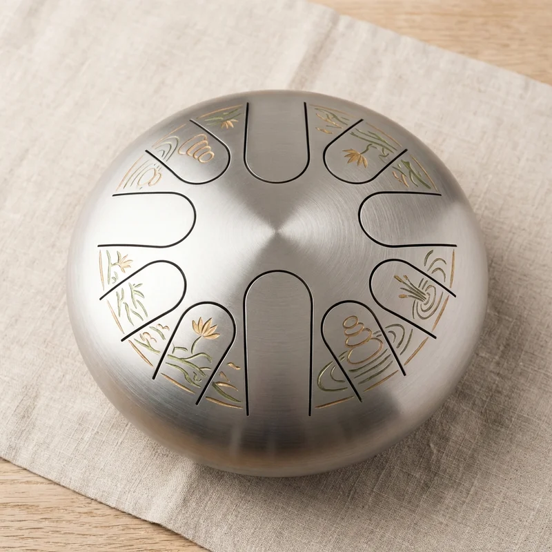 Stalowy Bęben Medytacyjny — C-dur Seria Zen Garden - 1