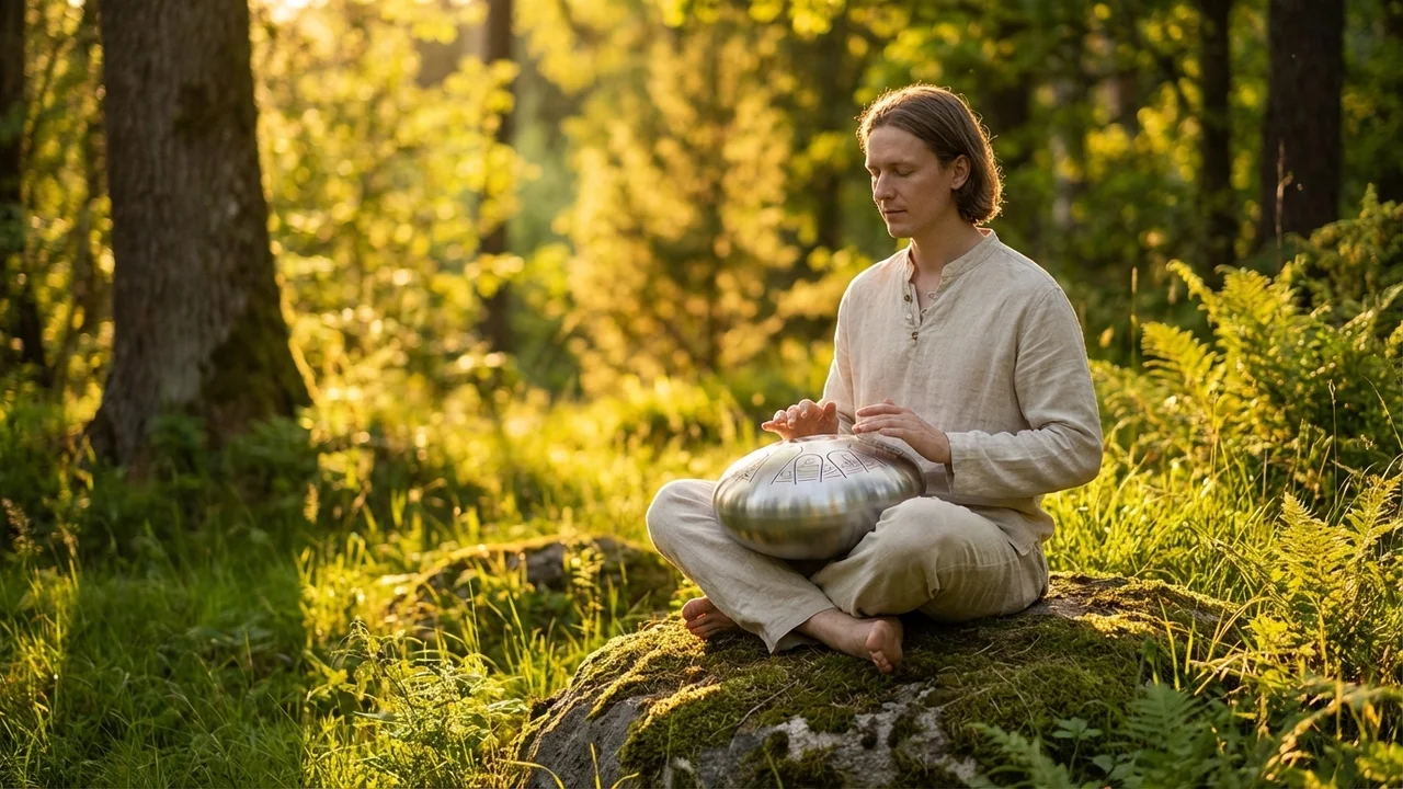 Steel Meditation Drum — C Major Zen Garden Series - 6