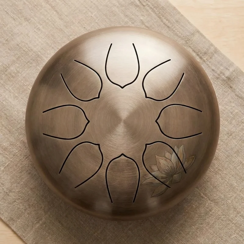 Recycled Steel Tongue Drum — 12-Inch D Minor Zen - 2