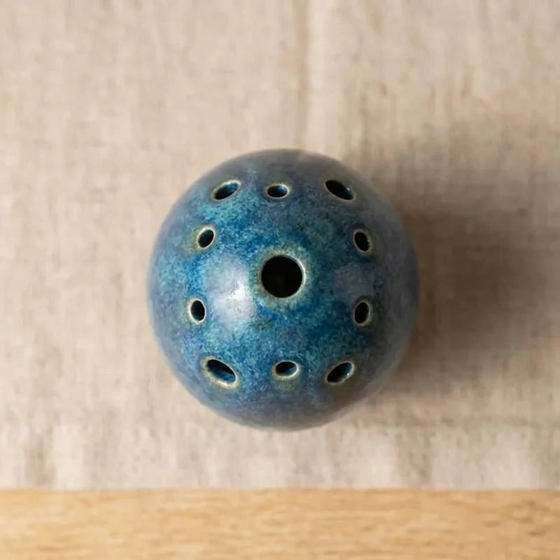 Ceramic Ocarina — Soprano F Ocean Blue - 2