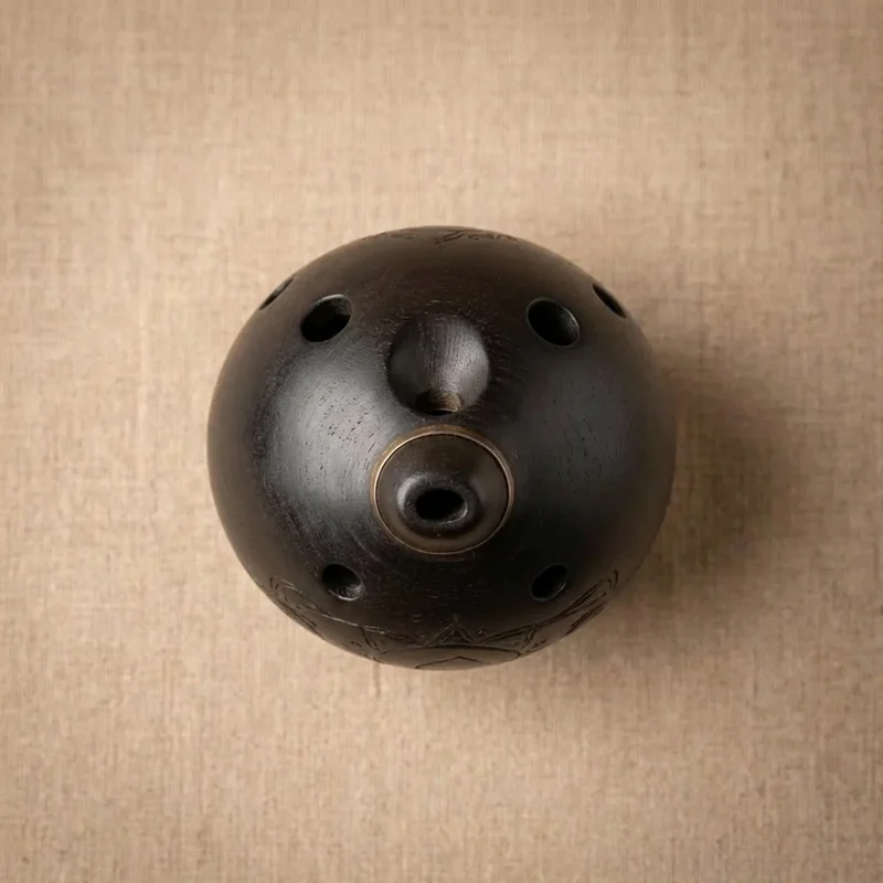 Okaryna dwukomorowa — Bas C heban matowy - 2