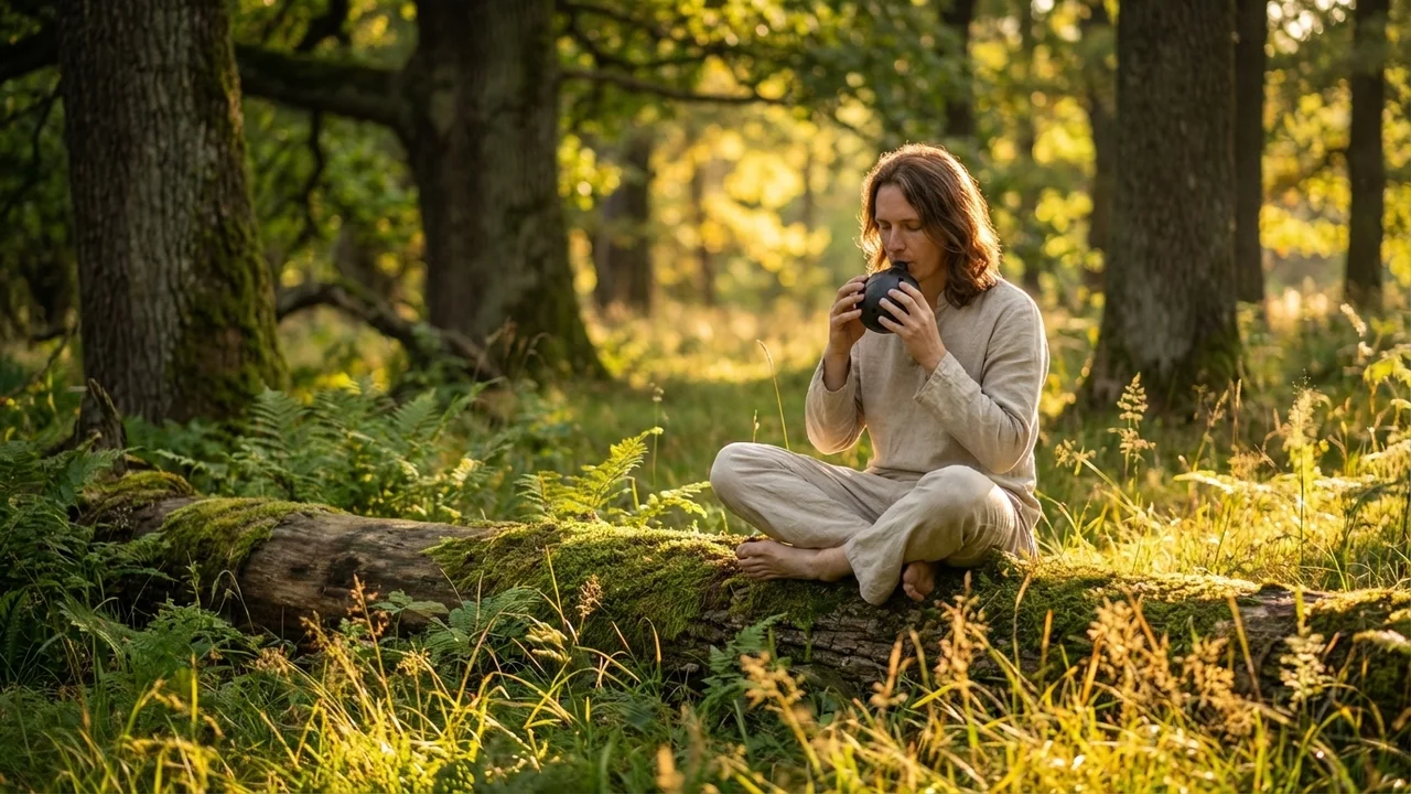 Okaryna dwukomorowa — Bas C heban matowy - 6