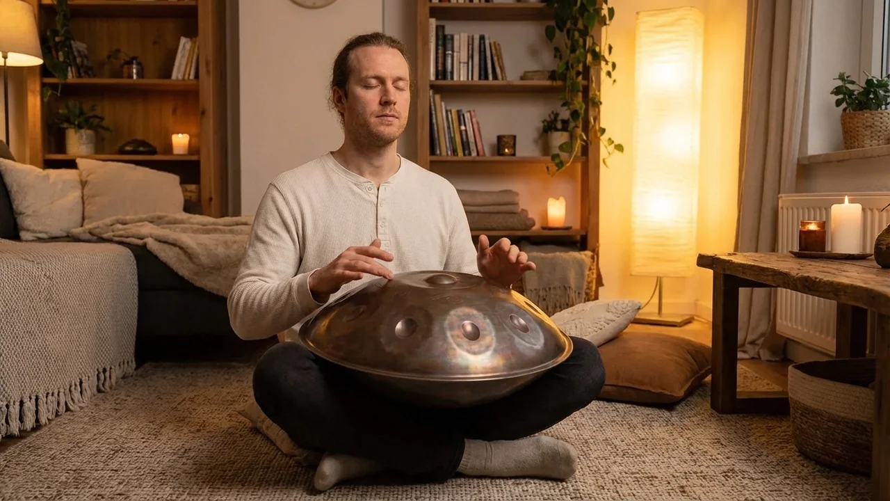 Raw Steel Handpan — Hijaz 9-Note Desert Edition - 5