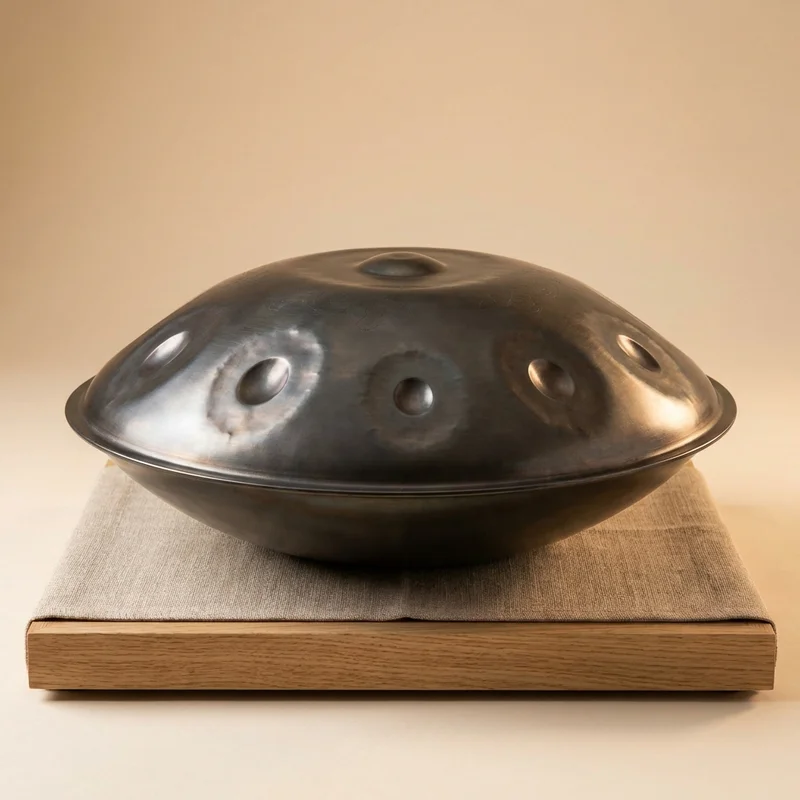 Handpan ze Stali Azotowanej — D Kurd 9 Nut Klasa Koncertowa - 1