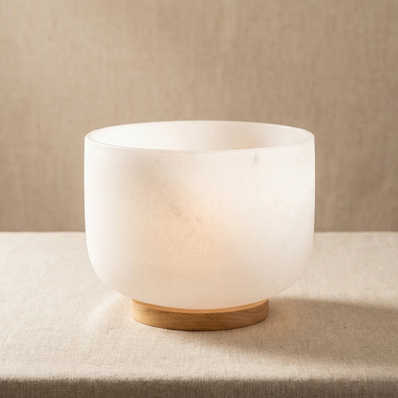 Matowa Misa Kryształowa z Kwarcu — Nuta G 10 Cali Czakra Gardła - 1