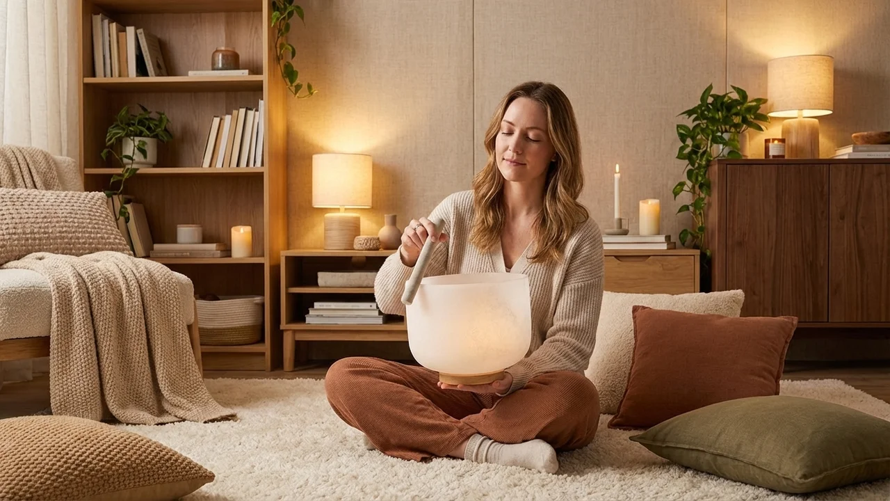 Matowa Misa Kryształowa z Kwarcu — Nuta G 10 Cali Czakra Gardła - 5